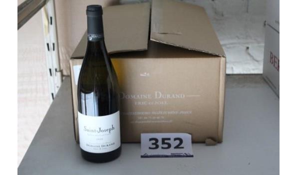 12 flessen à 75cl witte wijn Domaine Durand, Saint-Joseph 2020